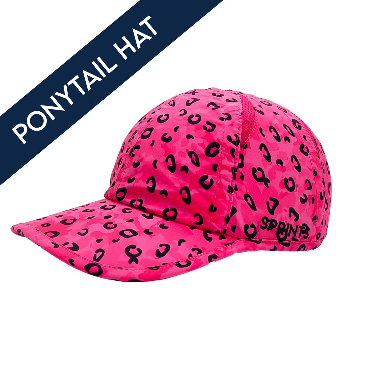Women\'s Leopard Rose Classic Fitness Running Ponytail Quick-dry Sweatband Hats We fixed your ponytail problem ?‍♀️ Ponytail Running Hats  main image 2