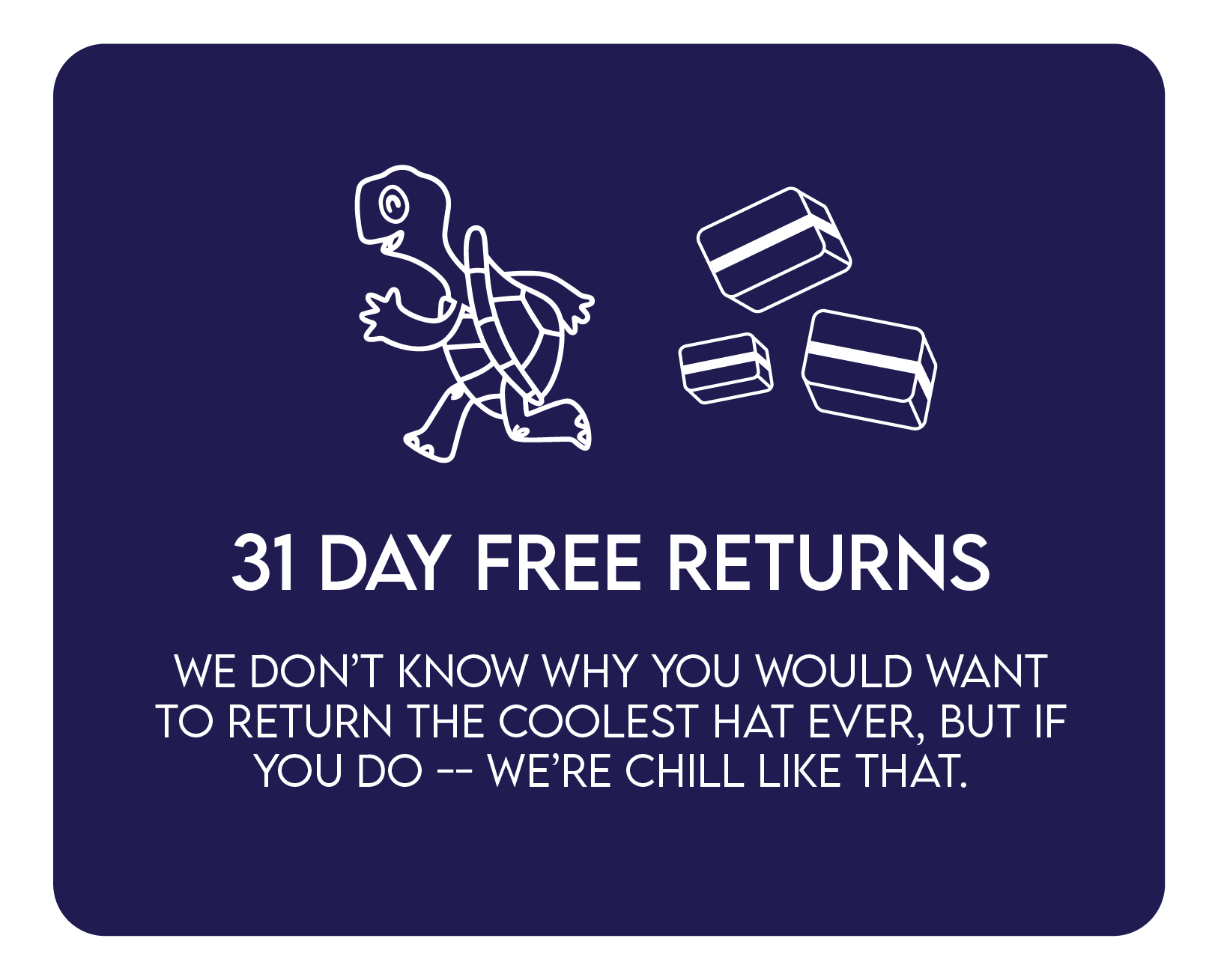 31 day free returns.