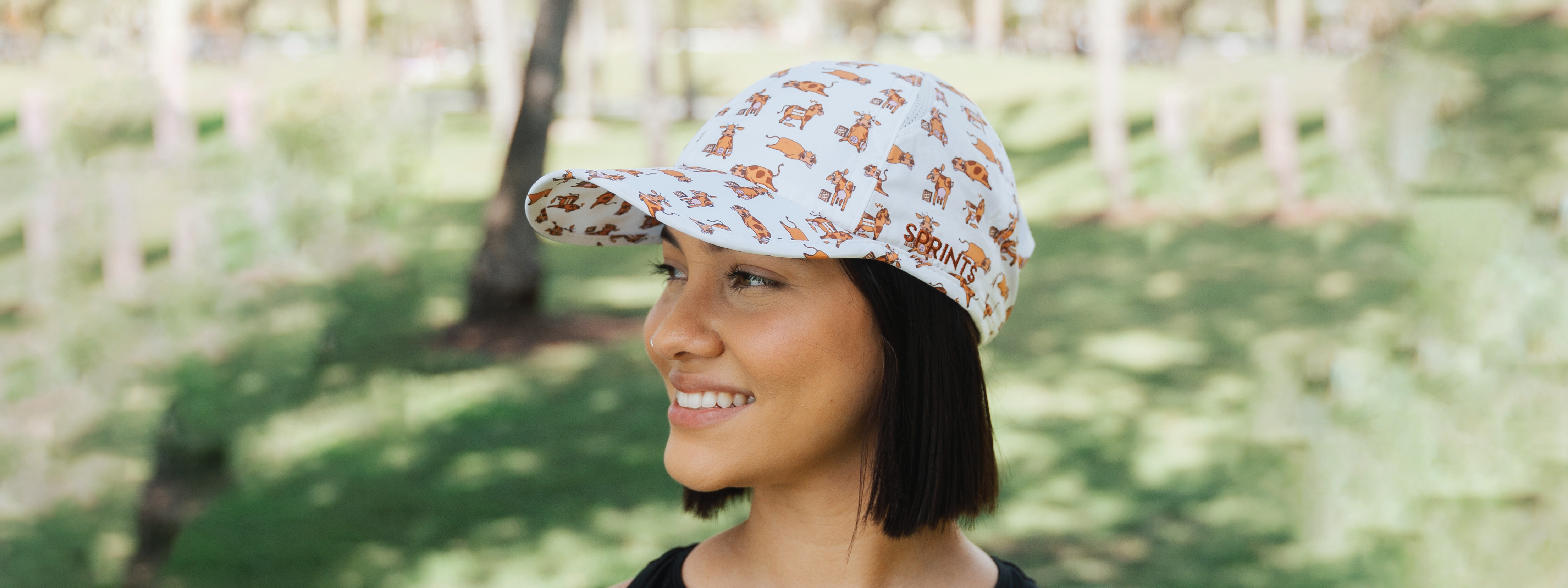 girl in cow hat