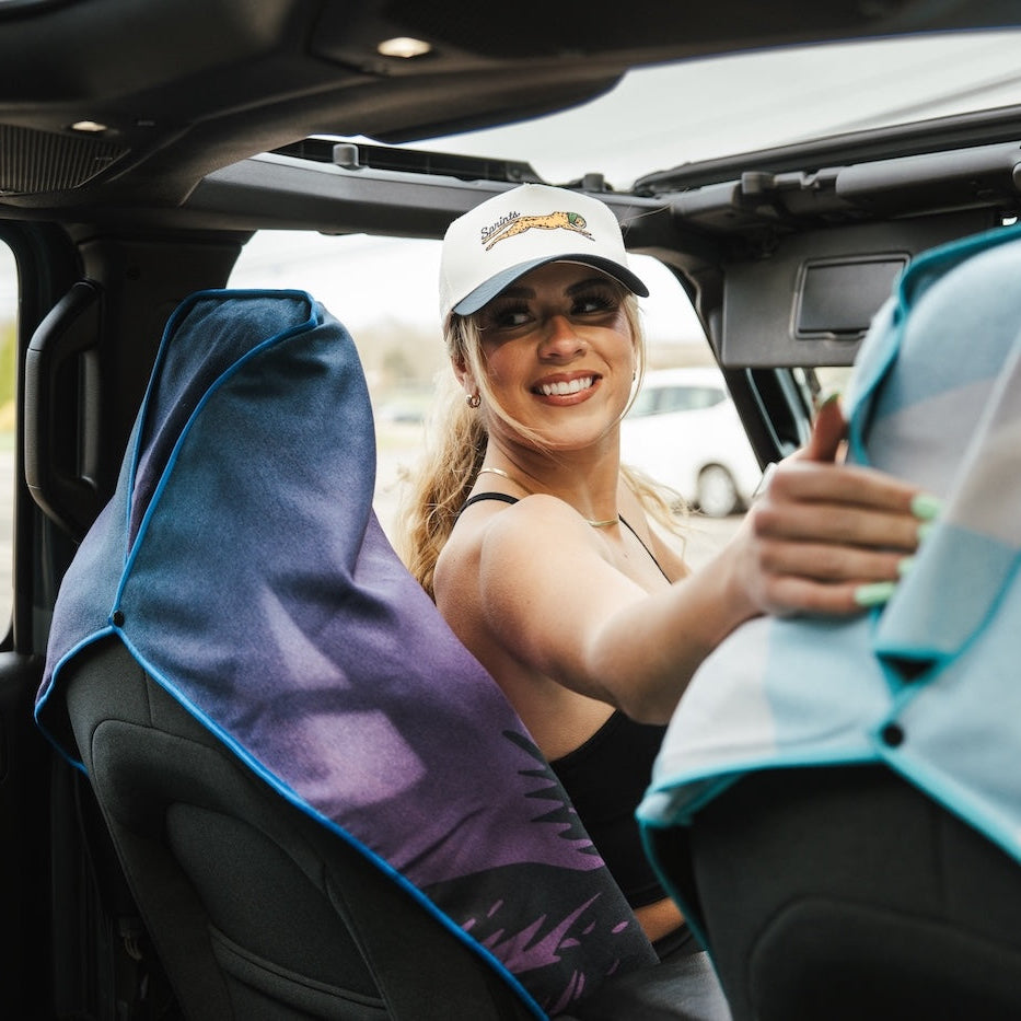 Tropic Twilight Car Seat Cover Towel w/ Snaps – Sprints INC