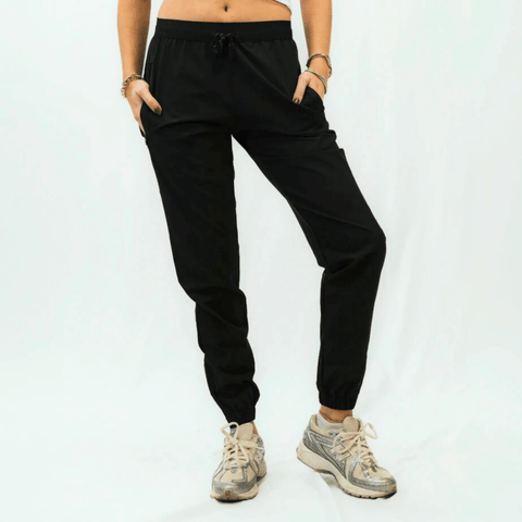 Womens Echelon Jogger - Stealth Black – Sprints INC
