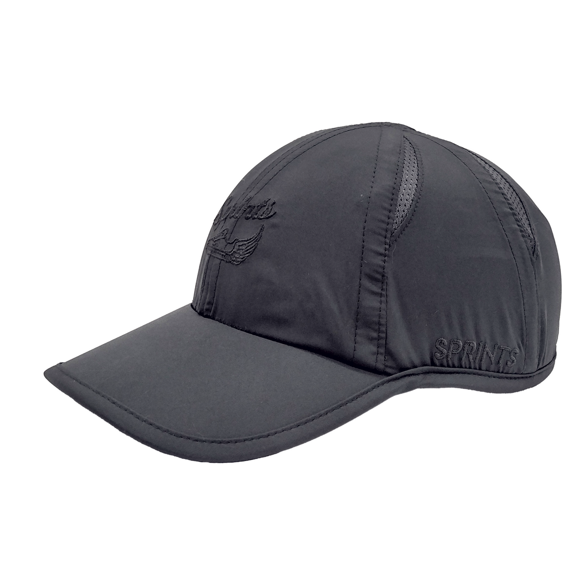 Ikks Charcoal Hat with Sleek Band Black_3__brim_with_pencil_roll  main image 3