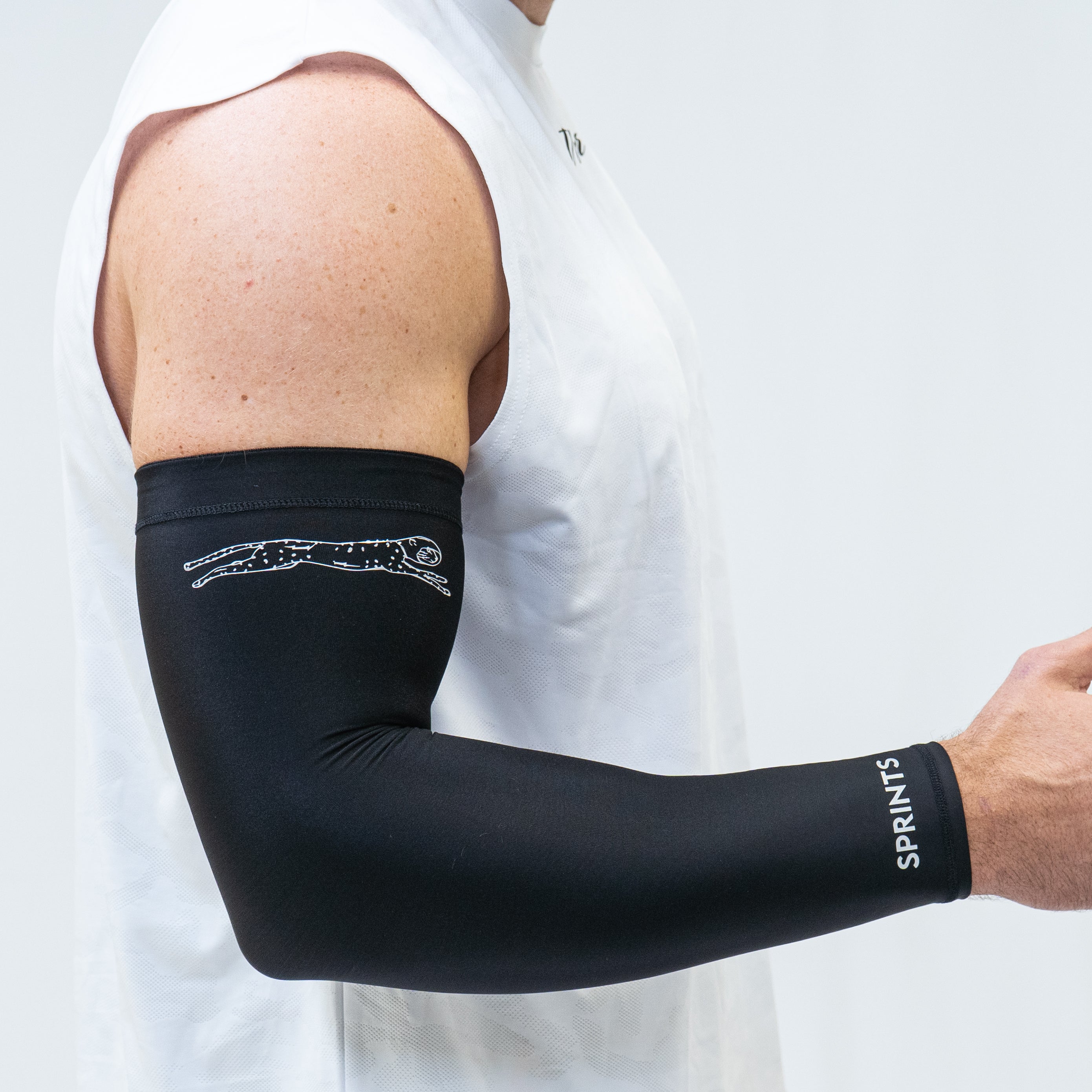 Compression Arm Sleeves - Black Flash Reflective (Unisex