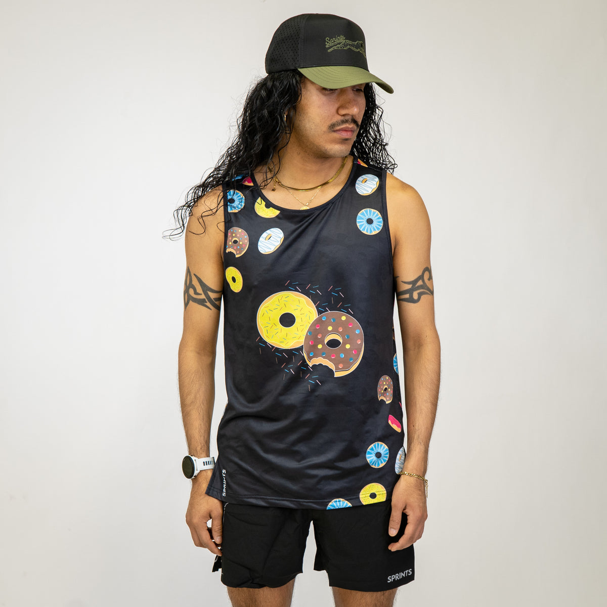 Mens Running Tank - Donuts – Sprints INC