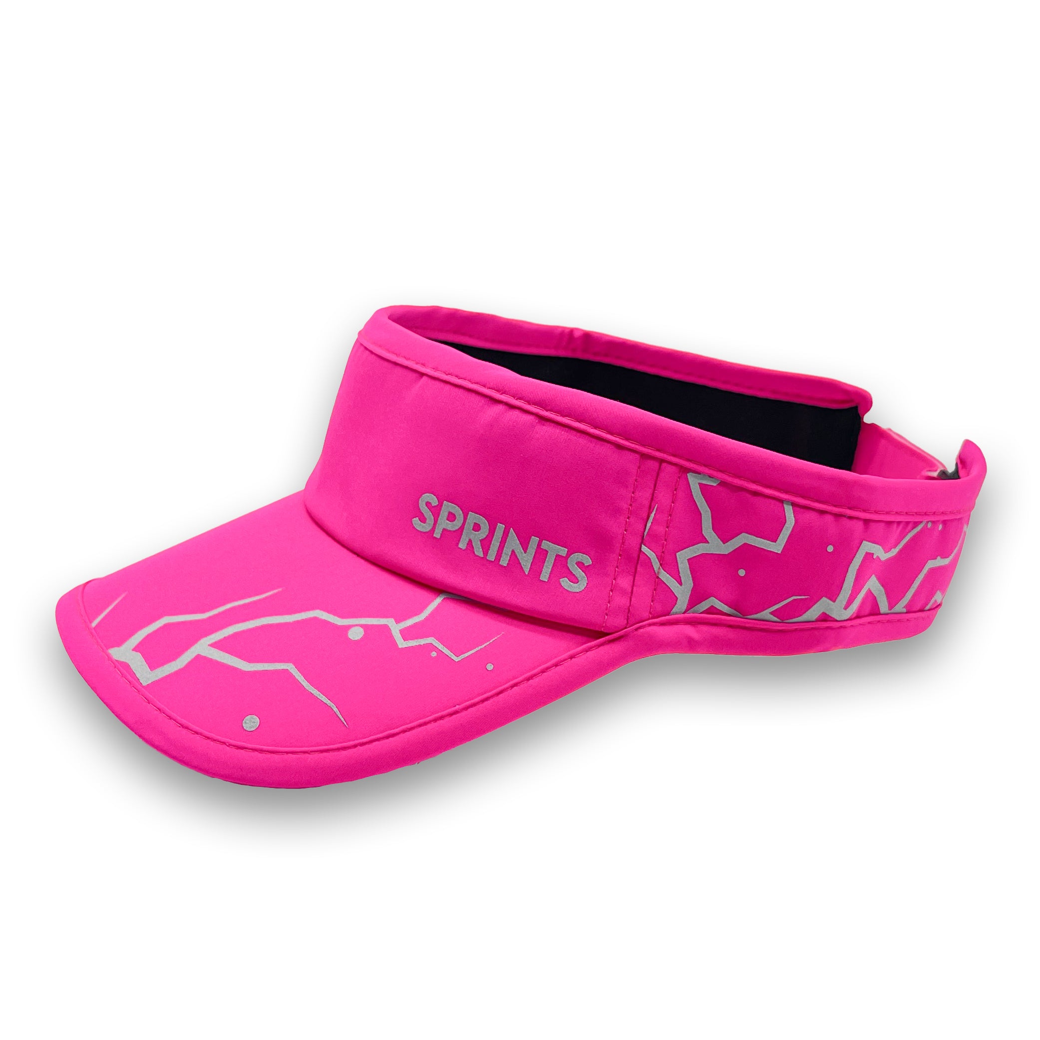 Dystopian Neon Pink Flash Reflective Visor (Unisex