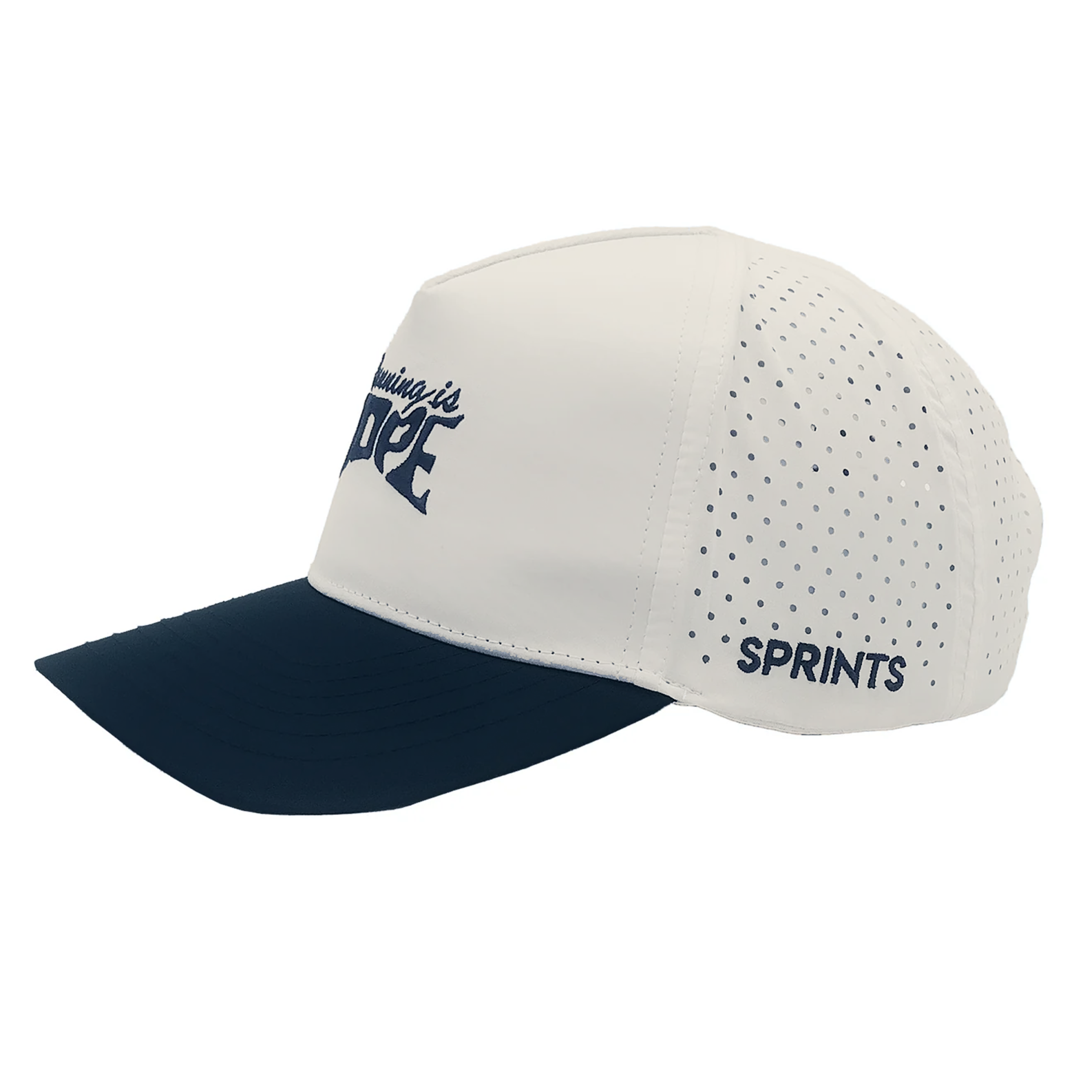 Kitted out in Cambridge Running is Dope VP Hat Unisex