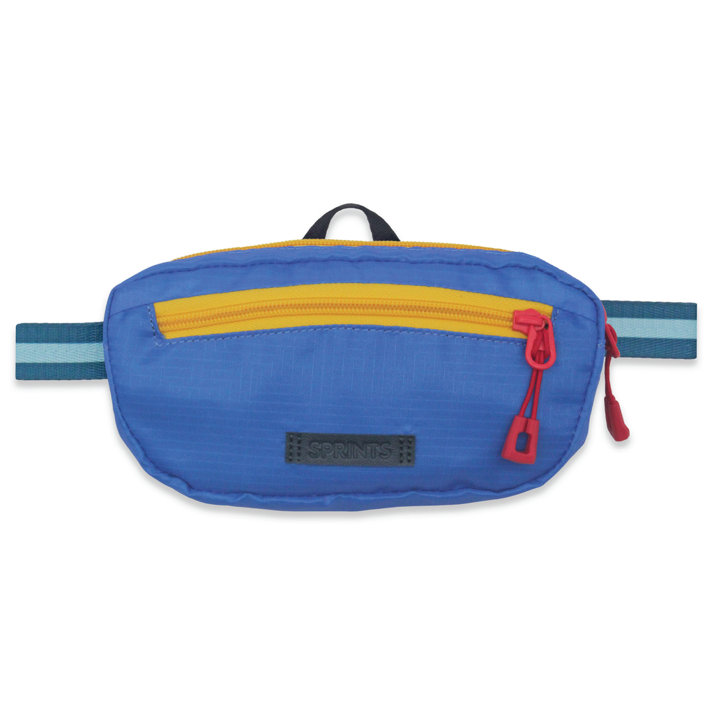 blue sling bag