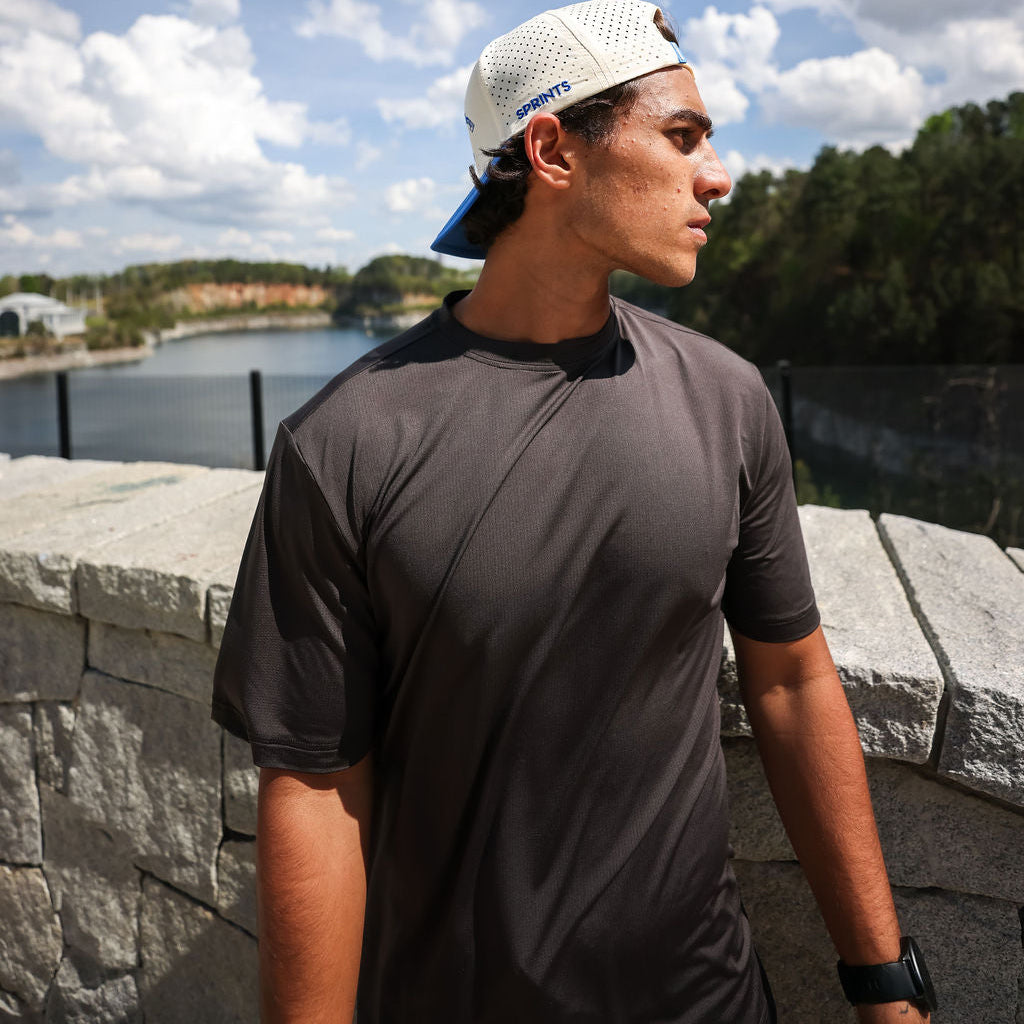 Mens Core Zero Tech Tee - Vault Jag Charcoal – Sprints INC