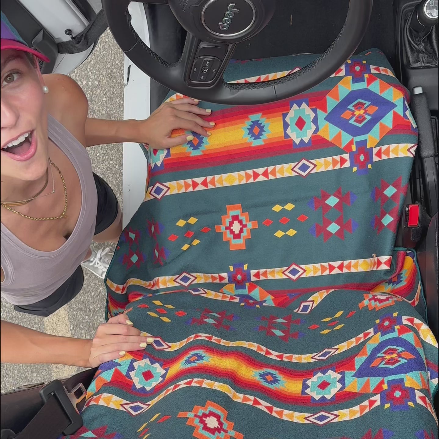 Aztec Artisans & Chocolate Currency Car Seat Cover Towel – Sprints INC